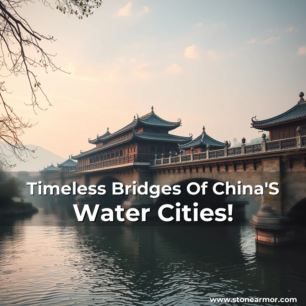Artistic representation for Timeless Bridges Of China'S Water Cities!