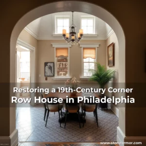 Artistic representation for Restoring a 19th-Century Corner Row House in Philadelphia