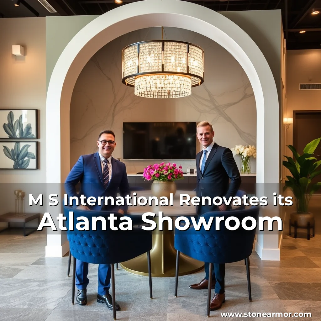 Artistic representation for M S International Renovates its Atlanta Showroom