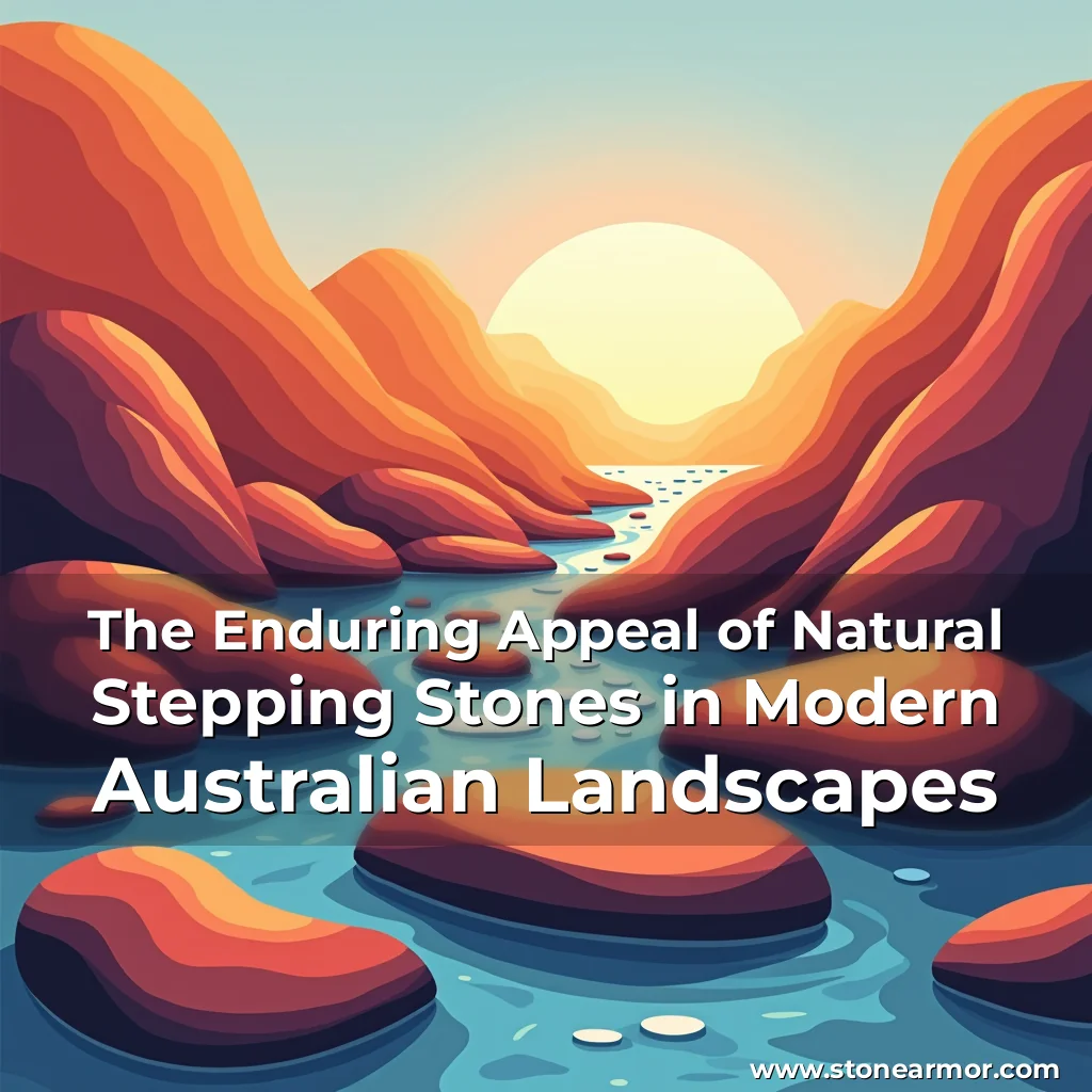 Artistic representation for The Enduring Appeal of Natural Stepping Stones in Modern Australian Landscapes