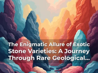 Artistic representation for The Enigmatic Allure of Exotic Stone Varieties: A Journey Through Rare Geological Wonders