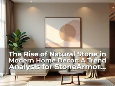 Artistic representation for The Rise of Natural Stone in Modern Home Decor: A Trend Analysis for StoneArmor Enthusiasts