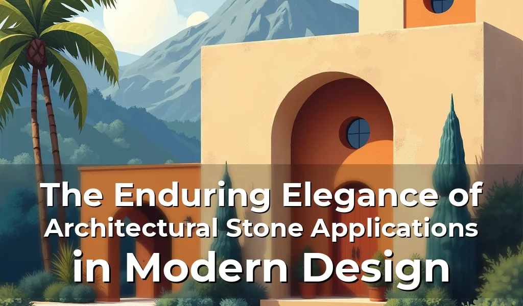 Artistic representation for The Enduring Elegance of Architectural Stone Applications in Modern Design