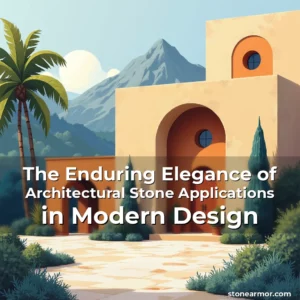 Artistic representation for The Enduring Elegance of Architectural Stone Applications in Modern Design