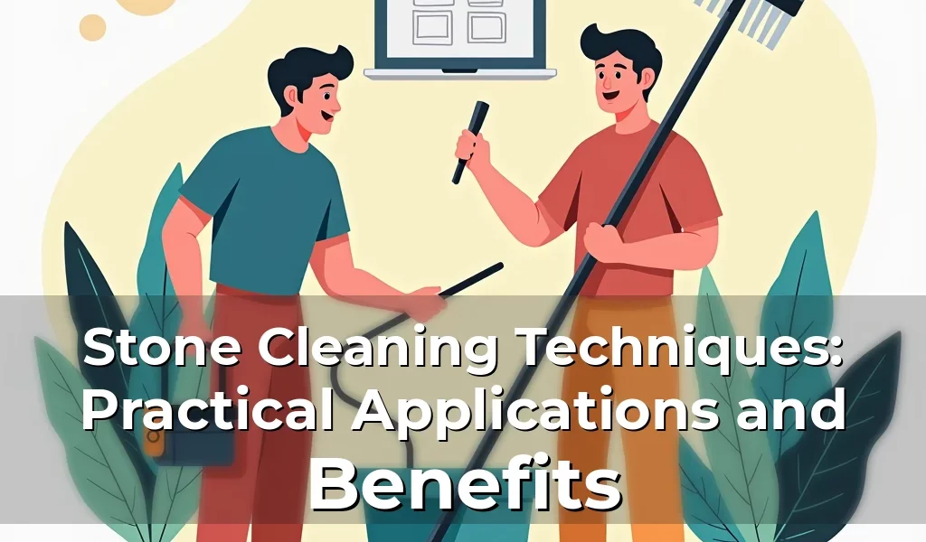 Artistic representation for Stone Cleaning Techniques: Practical Applications and Benefits
