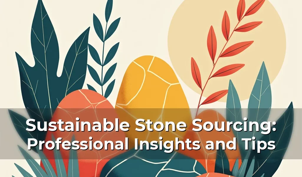 Artistic representation for Sustainable Stone Sourcing: Professional Insights and Tips