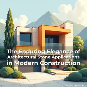 Artistic representation for The Enduring Elegance of Architectural Stone Applications in Modern Construction