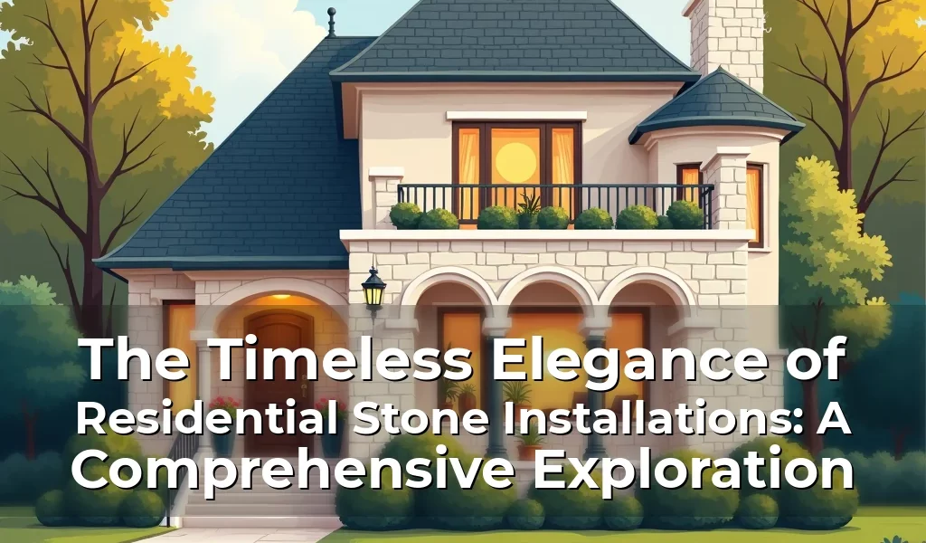 Artistic representation for The Timeless Elegance of Residential Stone Installations: A Comprehensive Exploration