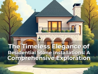 Artistic representation for The Timeless Elegance of Residential Stone Installations: A Comprehensive Exploration